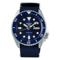 Seiko 5 Sports Automatic SKX Blue Dial Blue NATO Strap Watch For Men - SRPD51K2