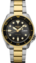 Seiko 5 Sports Automatic Special Creation Black Dial Two Tone Steel Strap Watch For Men - SRPK22
