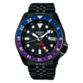 Seiko Automatic SKX GMT Yuto Horigome Limited Edition Black Dial Black Steel Strap Watch For Men - SSK027K1
