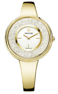 Swarovski Crystalline Bracelet White Dial Gold Steel Strap Watch for Women - 5269253