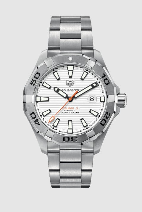 Tag Heuer Aquaracer White Dial Watch for Men - WAY2013.BA0927