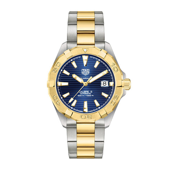 Tag Heuer Aquaracer Calibre 5 Blue Dial Two Tone Steel Strap Watch for Women - WBD2120.BB0930