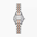Michael Kors Lexington Three-Hand White Dial Two Tone Steel Strap Watch for Women - MK4817