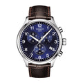 Tissot Chrono XL Classic Blue Dial Brown Leather Strap Watch For Men - T116.617.16.047.00