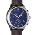 Tissot Chrono XL Classic Blue Dial Brown Leather Strap Watch For Men - T116.617.16.047.00