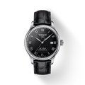 Tissot Le Locle Powermatic 80 Black Dial Black Leather Strap Watch For Men - T006.407.16.053.00