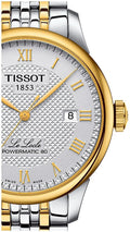 Tissot Le Locle Powermatic 80 Silver Dial Two Tone Steel Strap Watch For Men - T006.407.22.033.01
