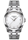 Tissot T Trend Couturier White Dial Silver Steel Strap Watch For Women - T035.210.11.011.00