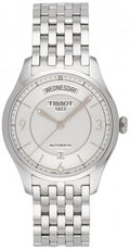 Tissot T Classic T One Automatic Silver Dial Silver Steel Strap Watch For Men - T038.430.11.037.00