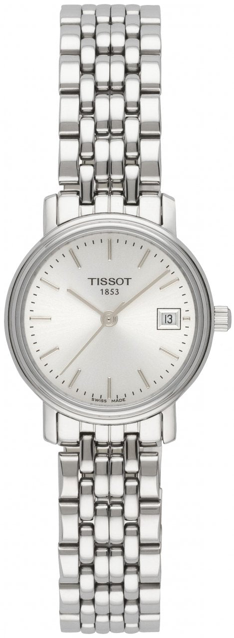Tissot T Classic Desire White Dial Silver Steel Strap Watch for Women - T52.1.281.31