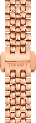 Tissot T Lady Lovely Mother of Pearl Dial Rose Gold Steel Strap Watch For Women - T058.009.33.111.00