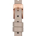 Tissot T Lady Lovely Square White Dial Pink Leather Strap Watch For Women - T058.109.36.031.00