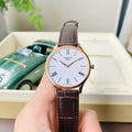 Tissot Tradition 5.5 White Dial Brown Leather Strap Watch for Men - T063.409.36.018.00
