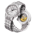 Tissot T Classic Carson Automatic White Dial Silver Steel Strap Watch For Women - T085.207.11.011.00