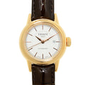 Tissot Carson Automatic White Dial Brown Leather Strap Watch For Women - T085.207.36.011.00