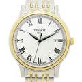 Tissot T Classic Carson Quartz White Dial Two Tone Steel Strap Watch for Men - T085.410.22.013.00