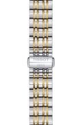 Tissot T Classic Carson Quartz White Dial Two Tone Steel Strap Watch for Men - T085.410.22.013.00