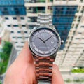 Tissot Luxury Powermatic 80 Grey Dial Silver Steel Strap Watch for Men - T086.407.11.061.00