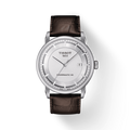 Tissot Luxury Powermatic 80 Silver Dial Brown Leather Strap Watch For Men - T086.407.16.031.00