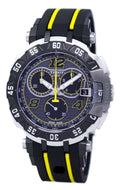 Tissot T Race Thomas Luthi Chronograph Grey Dial Black Rubber Strap Watch For Men - T092.417.27.067.00