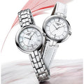 Tissot T Lady Flamingo Mother of Pearl White Dial Silver Steel Strap Watch For Women - T094.210.11.111.00