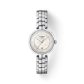 Tissot T Lady Flamingo Diamonds White Dial Silver Steel Strap Watch For Women - T094.210.11.116.01
