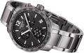 Tissot Quickster Chronograph Black Dial Silver Steel Strap Watch For Men - T095.417.11.067.00