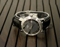 Tissot T Classic Bridgeport Black Dial Black Leather Strap Watch For Men - T097.410.16.058.00