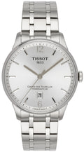 Tissot Chemin Des Tourelles Powermatic 80 Silver Dial Silver Steel Strap Watch For Men - T099.407.11.037.00
