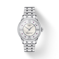 Tissot Chemin Des Tourelles Powermatic 80 Rubies Mother of Pearl Dial Silver Steel Strap Watch For Women - T099.207.11.113.00