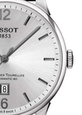 Tissot Chemin Des Tourelles Powermatic 80 Silver Dial Silver Steel Strap Watch For Men - T099.407.11.037.00