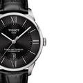 Tissot Chemin Des Tourelles Powermatic 80 Black Dial Black Leather Strap Watch For Men - T099.407.16.058.00