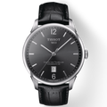 Tissot Chemin Des Tourelles Powermatic 80 Black Dial Black Leather Strap Watch For Men - T099.407.16.447.00