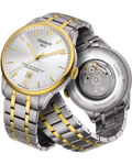 Tissot Chemin Des Tourelles Powermatic 80 Silver Dial Two Tone Steel Strap Watch For Men - T099.407.22.037.00