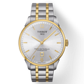 Tissot Chemin Des Tourelles Powermatic 80 Silver Dial Two Tone Steel Strap Watch For Men - T099.407.22.037.00
