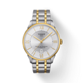 Tissot Chemin Des Tourelles Powermatic 80 Silver Dial Two Tone Steel Strap Watch For Men - T099.407.22.038.00