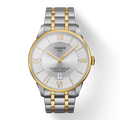 Tissot Chemin Des Tourelles Powermatic 80 Cosc Silver Dial Two Tone Steel Strap Watch For Men - T099.408.22.038.00