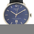 Tissot Chemin Des Tourelles Powermatic 80 Blue Dial Blue Leather Strap Watch for Men - T099.407.16.047.00
