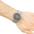 Tissot PRS 516 Chronograph Black Dial Silver Steel Strap Watch For Men - T100.417.11.051.00