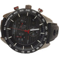 Tissot PRS 516 Chronograph Black Dial Black Leather Strap Watch For Men - T100.417.16.051.00