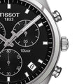 Tissot PR 100 Chronograph Black Dial Black Leather Strap Watch For Men - T101.417.16.051.00
