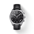Tissot PR 100 Chronograph Black Dial Black Leather Strap Watch For Men - T101.417.16.051.00