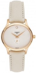 Tissot T Lady Bella Ora Mother of Pearl Dial Cream Leather Strap Watch for Women - T103.310.36.111.00