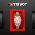 Tissot Ballade Powermatic 80 Cosc Mother of Pearl Dial Two Tone Steel Strap Watch For Women - T108.208.22.117.01