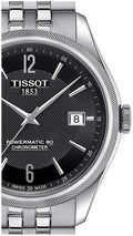 Tissot Ballade Powermatic 80 Cosc Black Dial Silver Steel Strap Watch For Men - T108.408.11.057.00