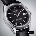 Tissot Ballade Powermatic 80 Cosc Black Dial Black Leather Strap Watch For Men - T108.408.16.057.00