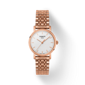 Tissot T Classic Everytime Small White Dial Rose Gold Mesh Bracelet Watch For Women - T109.210.33.031.00