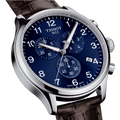 Tissot Chrono XL Classic Blue Dial Brown Leather Strap Watch For Men - T116.617.16.047.00