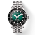 Tissot Seastar 1000 Powermatic 80 Green Dial Silver Steel Strap Watch For Men - T120.407.11.091.01