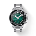 Tissot Seastar 1000 Chronograph Green Dial Silver Steel Strap Watch For Men - T120.417.11.091.01